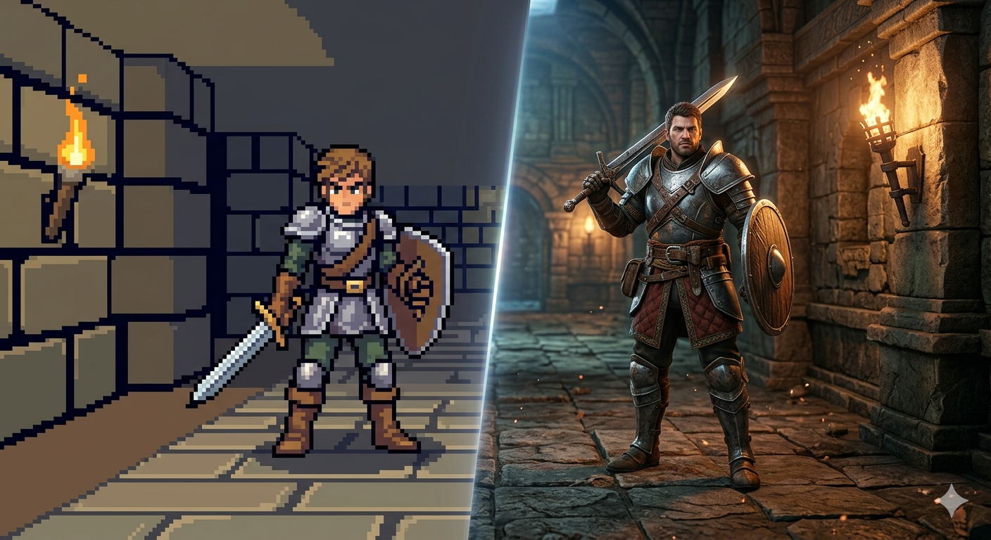 Image représentant le concept de remake dans le monde de jeu vidéo